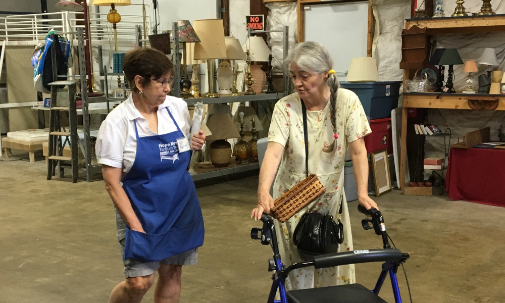 Women in Furniture Warehouse
